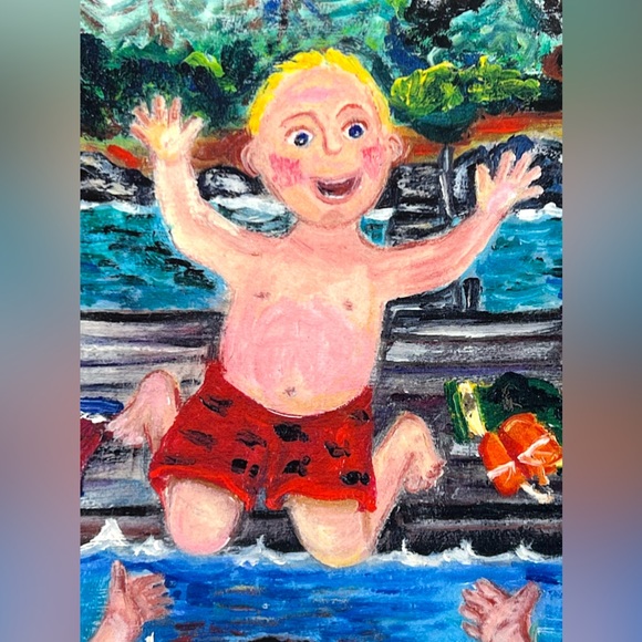 VTG Melissa McLeod TRUST Print in White Wood Distressed Frame 10x10 in - Picture 9 of 14